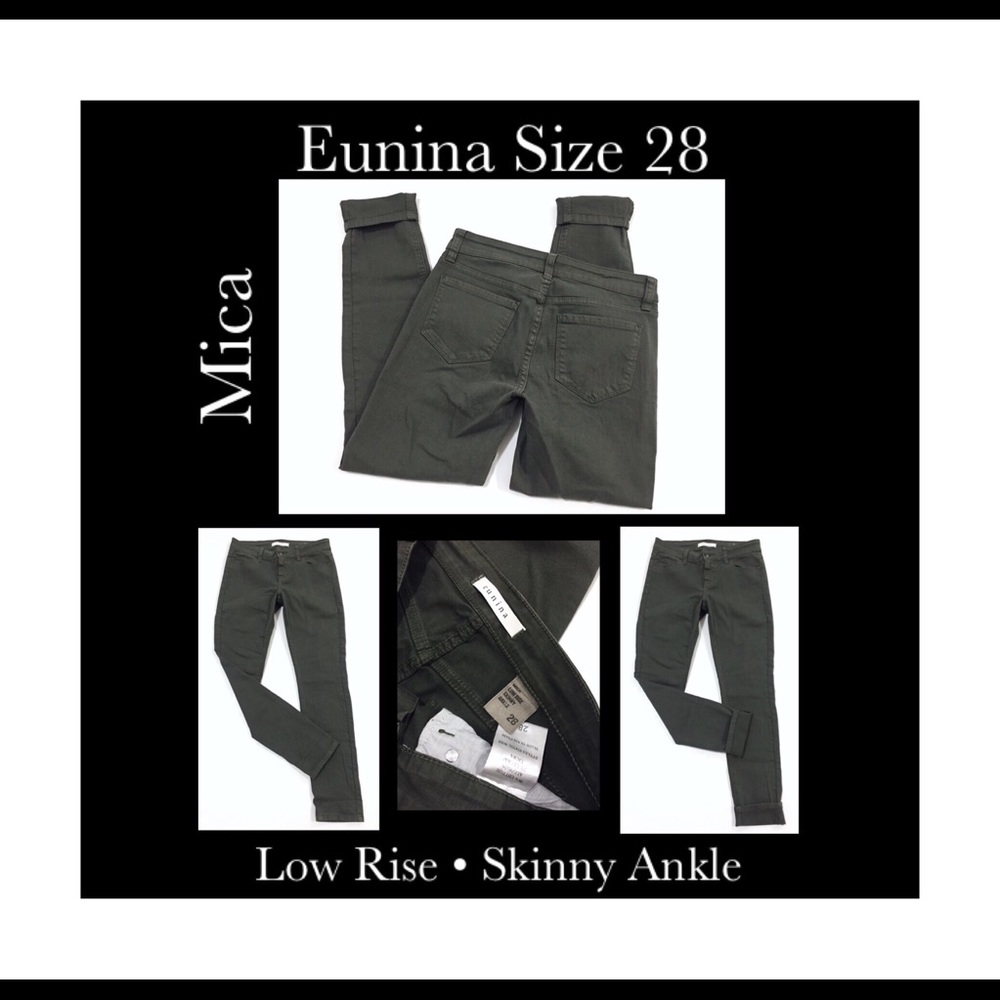 Eunina Mica Jeans Low Rise Skinny Ankle Size 28